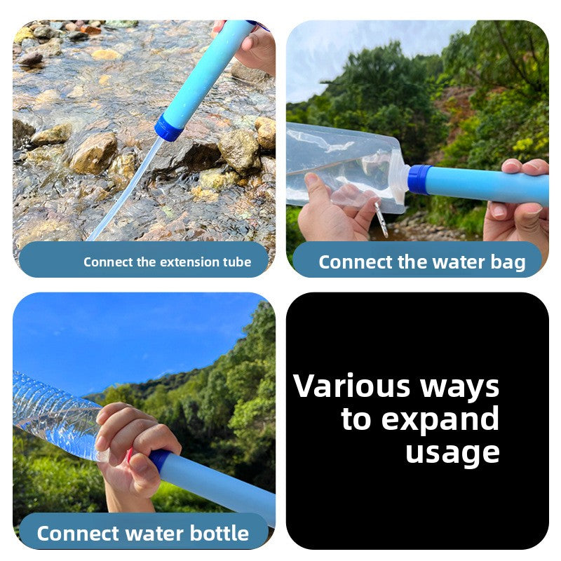 Portable Water Filter Straw for Outdoor Survival