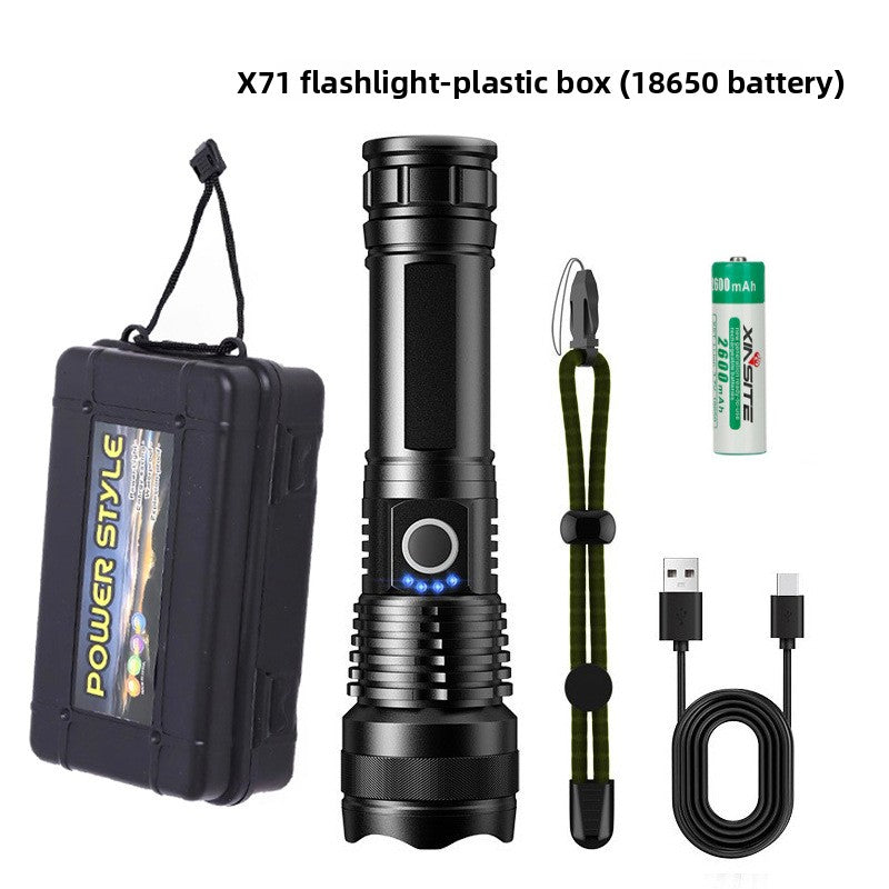 20W Long-Range Rechargeable Emergency Flashlight