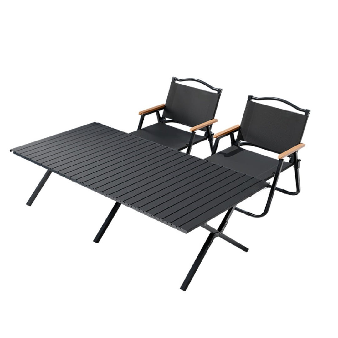 Portable Folding Camp Table, Carbon Steel