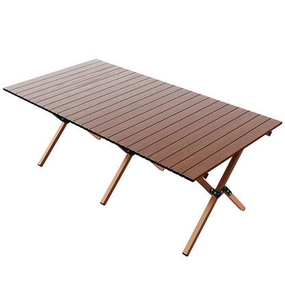 Portable Folding Camp Table, Carbon Steel