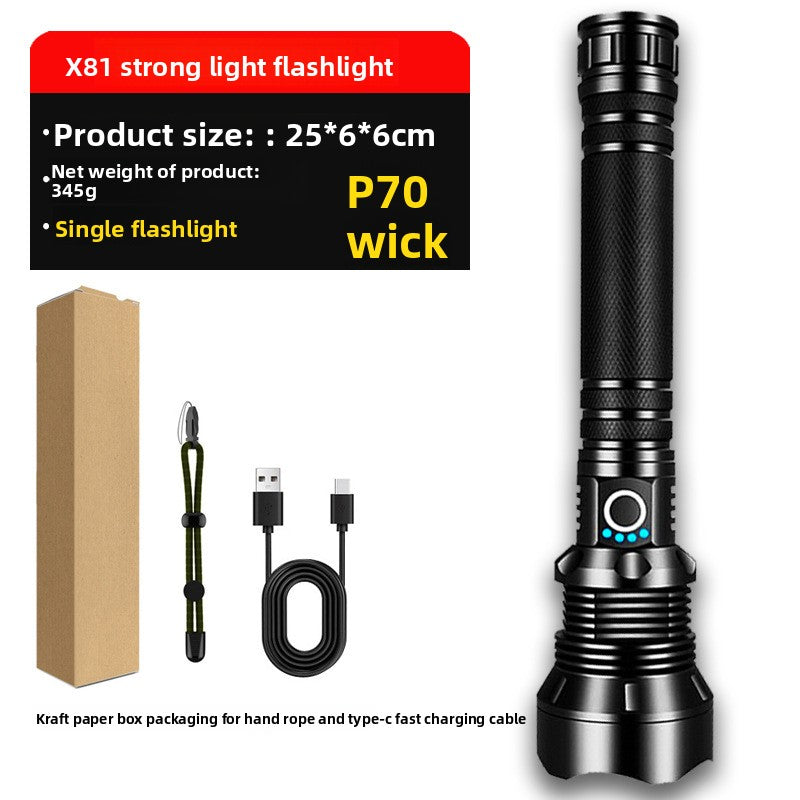 20W Long-Range Rechargeable Emergency Flashlight