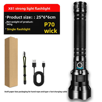 20W Long-Range Rechargeable Emergency Flashlight