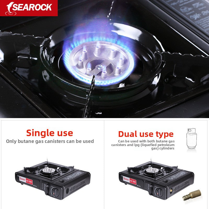 Dual-Fuel Portable Camping Stove