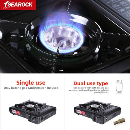Dual-Fuel Portable Camping Stove