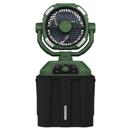 USB Camping Fan with Mist Spray & LED Light