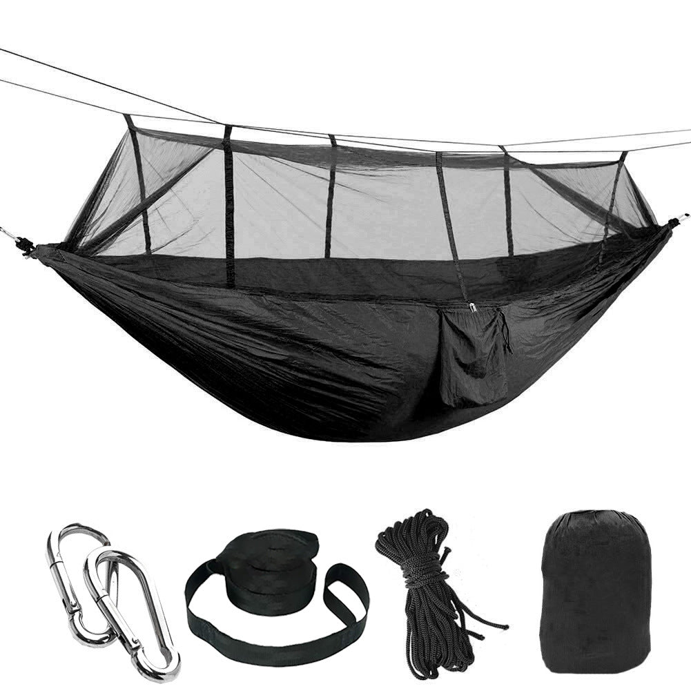 Camping Hammock with Integrated Mosquito Net