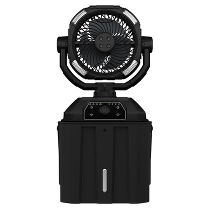 USB Camping Fan with Mist Spray & LED Light