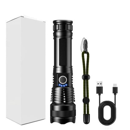 20W Long-Range Rechargeable Emergency Flashlight