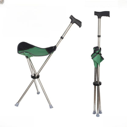 Foldable Walking Cane Stool | Forged Expedition