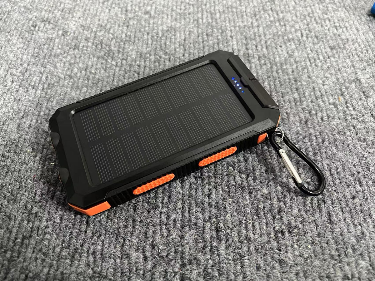 Solar Power Bank with Camping Light, 10000mAh