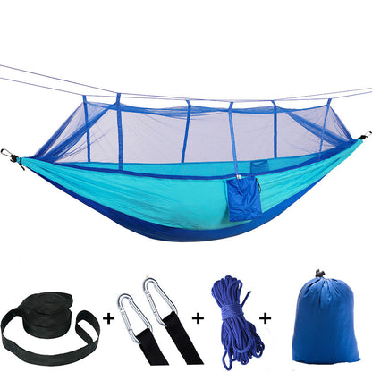 Camping Hammock with Integrated Mosquito Net