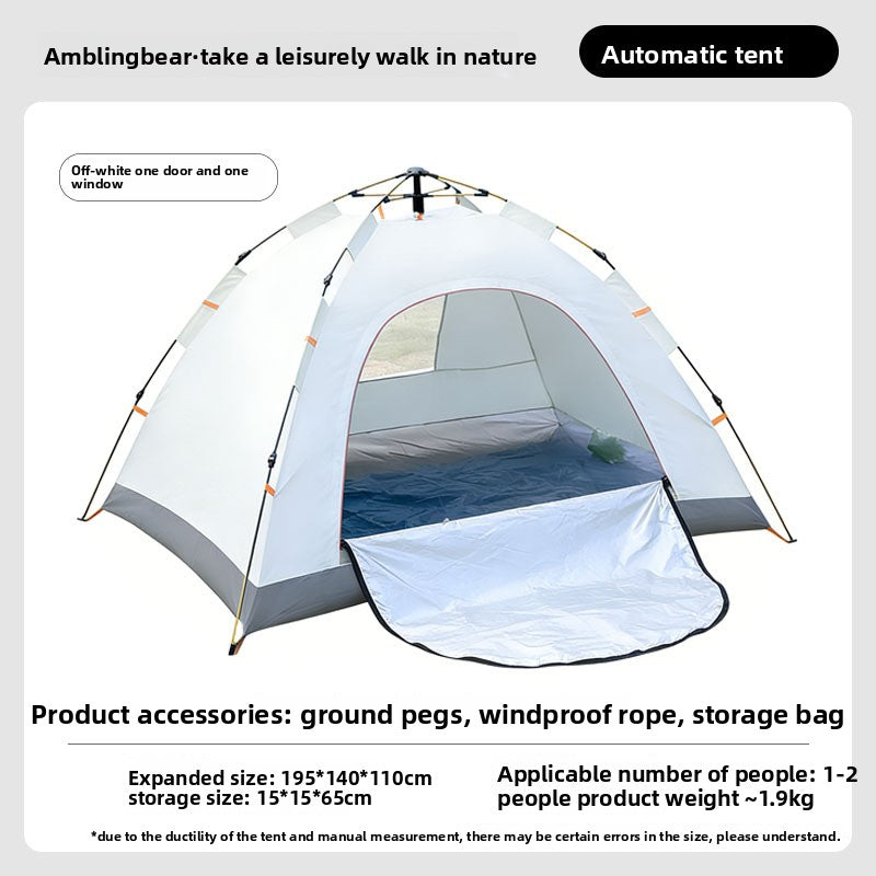 Automatic Pop-Up Camping Tent, 2–4 Person