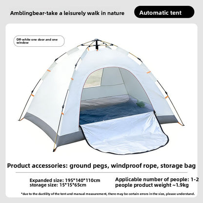 Automatic Pop-Up Camping Tent, 2–4 Person