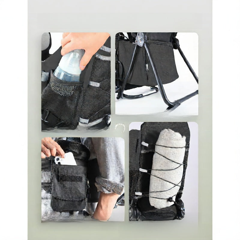 Adjustable Baby Carrier Hiking Backpack with Foldable Frame