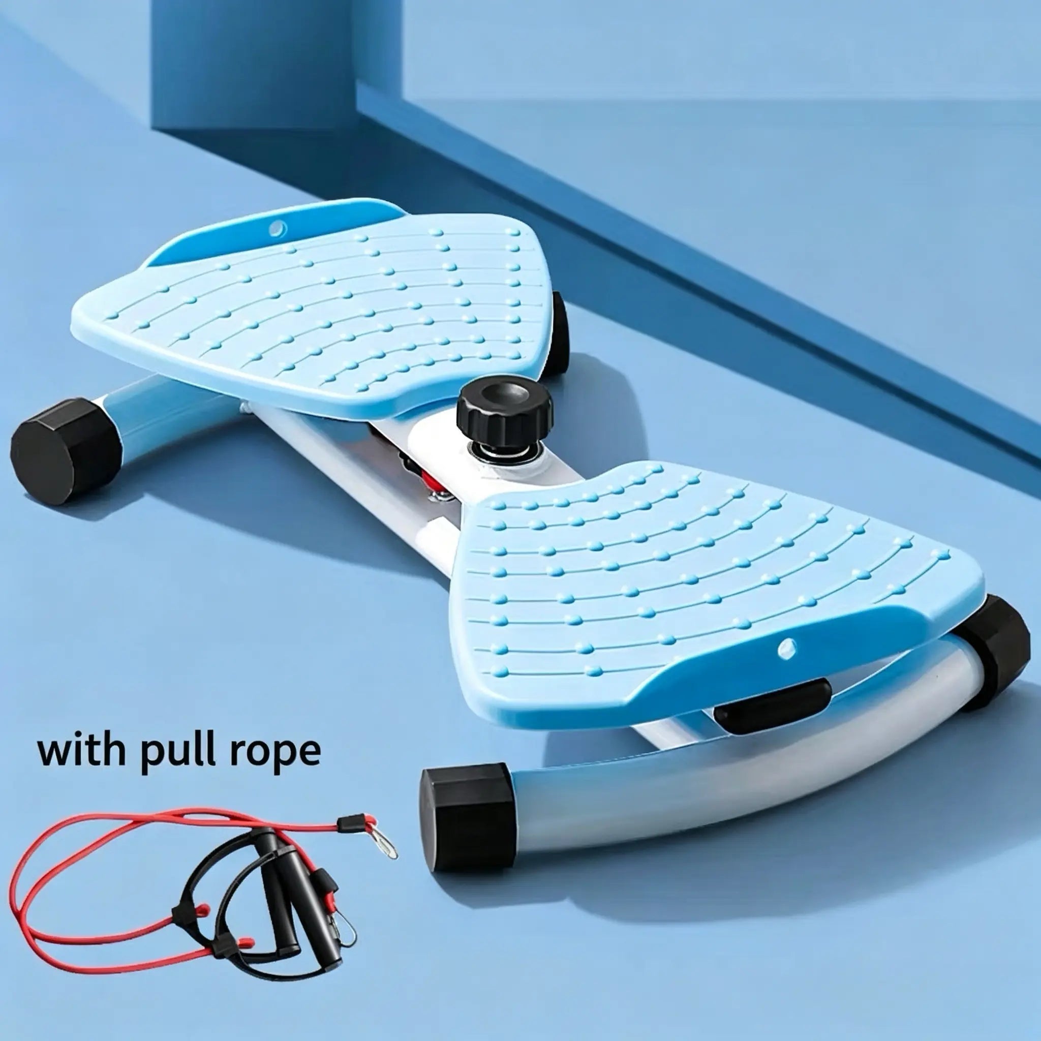 Split Foldable Waist Twisting Board with Resistance Bands, Silent Low-Impact at Home Gym Workout Equipment for Core & Abs Workouts