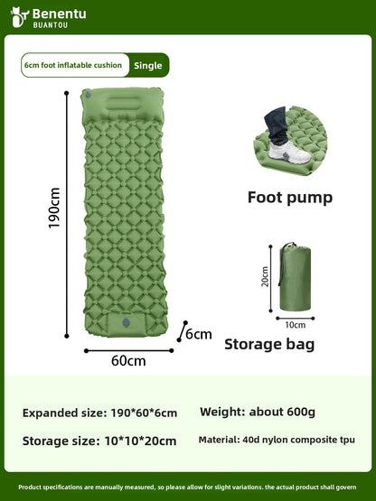 Inflatable Camping Sleeping Mat, TPU