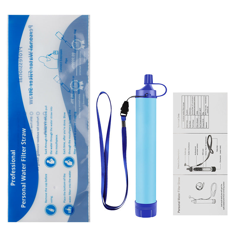 Portable Water Filter Straw for Outdoor Survival