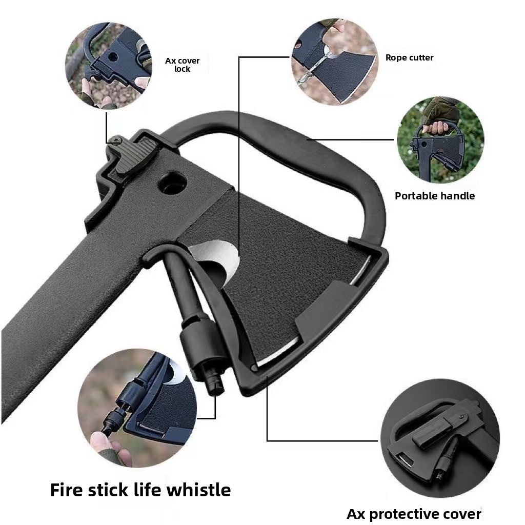 High-Carbon Steel Camp Axe