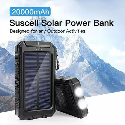 Solar Power Bank with Camping Light, 10000mAh | Forged Expedition