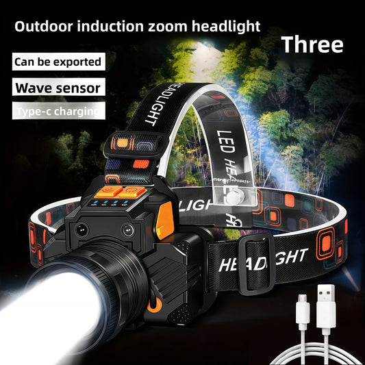 Waterproof LED Headlamp with Zoom Focus | Forged Expedition