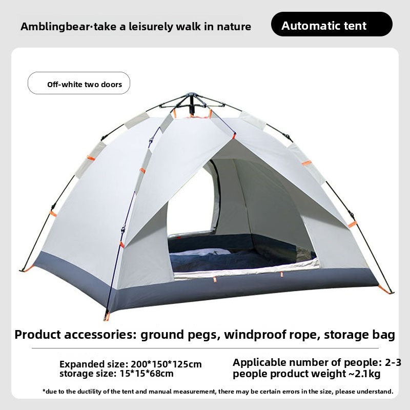 Automatic Pop-Up Camping Tent, 2–4 Person