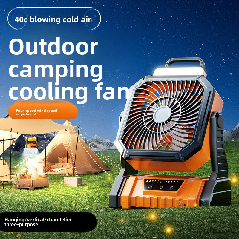 USB Rechargeable Camping Fan with LED Light | Forged Expedition
