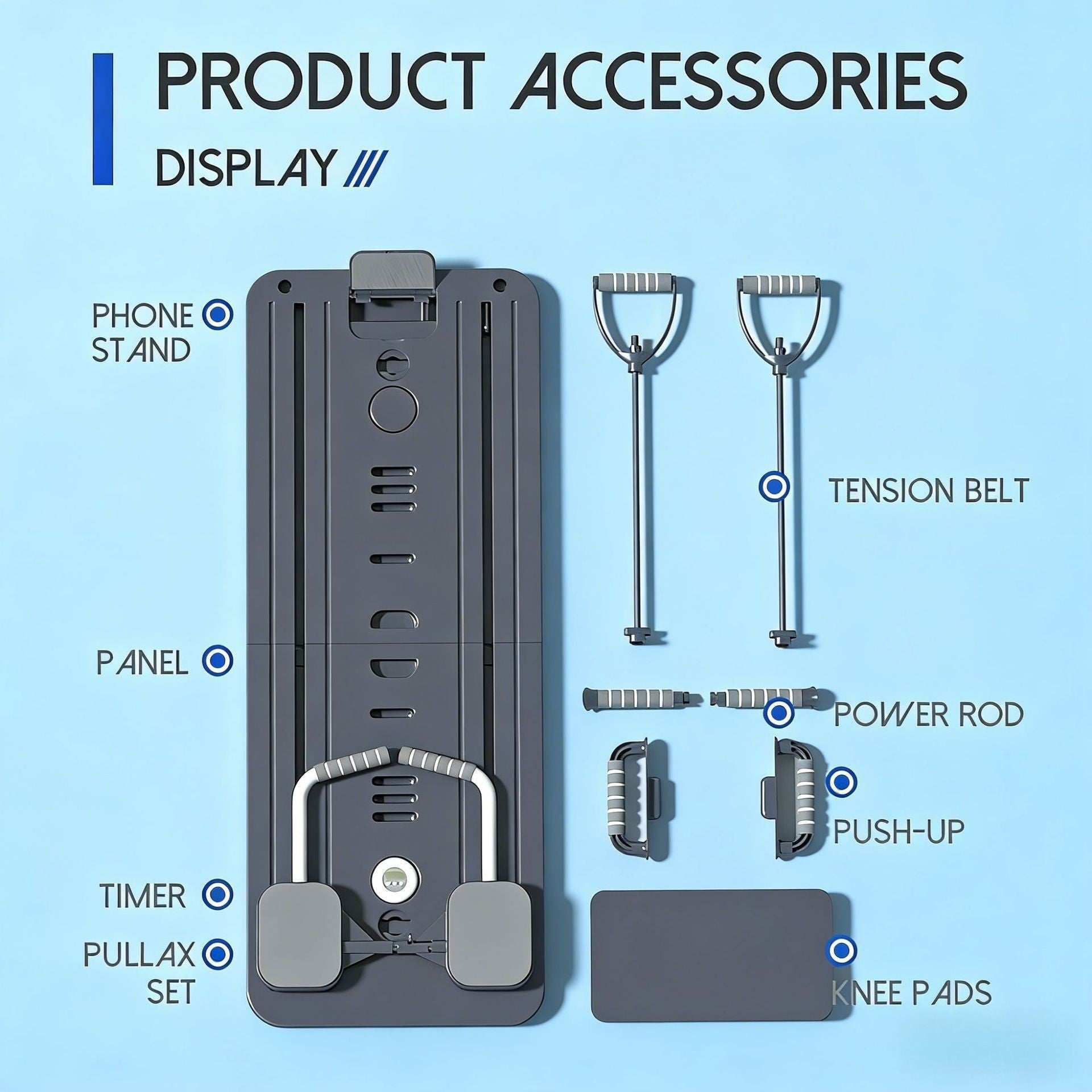 Multifunctional Foldable Abdominal Fitness Board