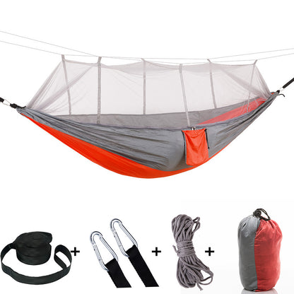 Camping Hammock with Integrated Mosquito Net