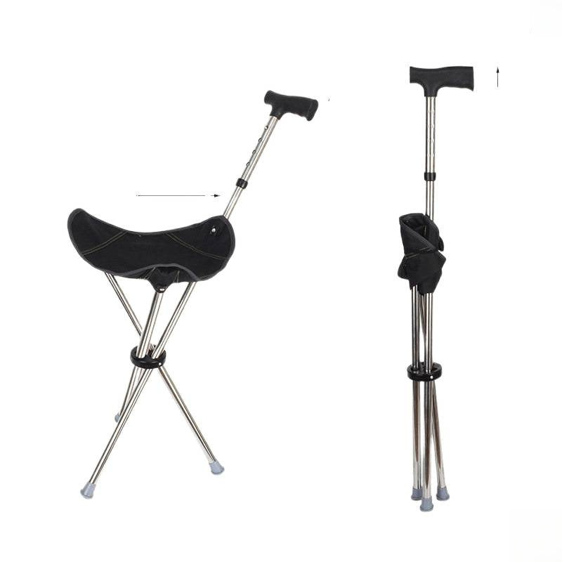 Foldable Walking Cane Stool