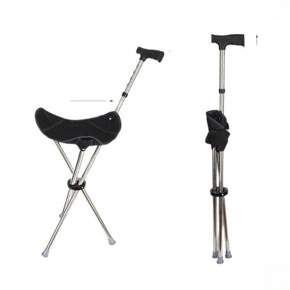 Foldable Walking Cane Stool