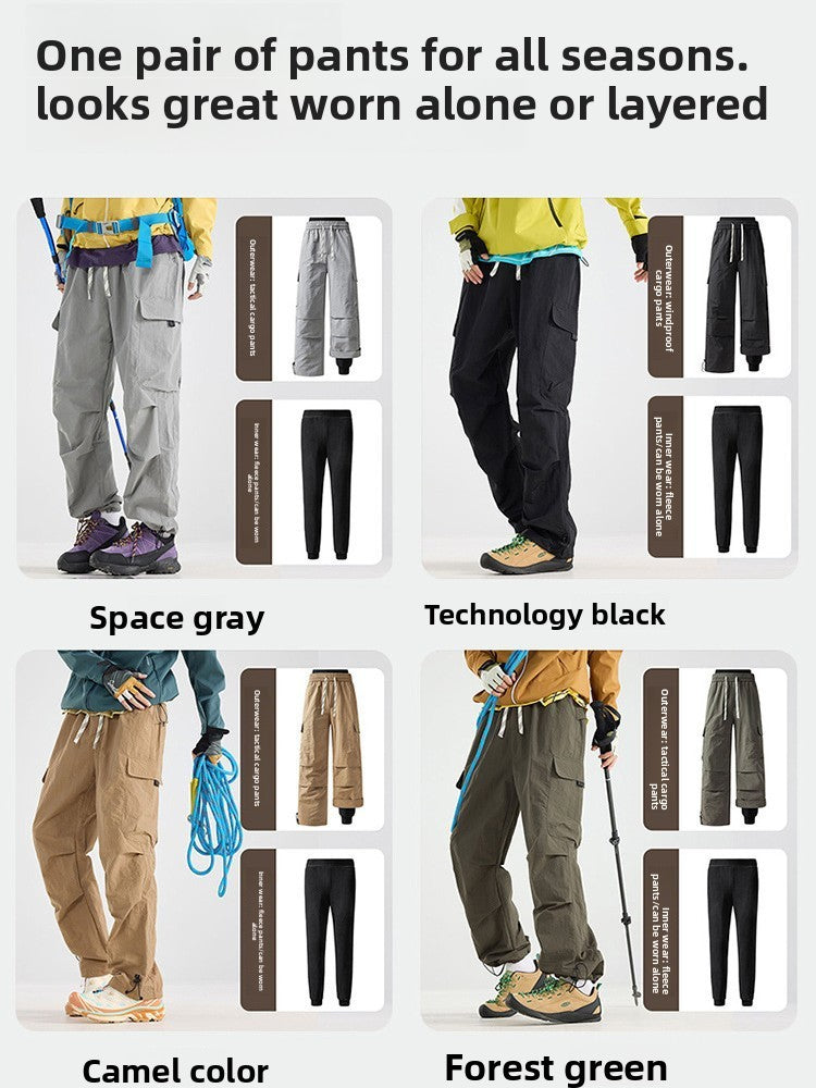 3-in-1 Waterproof Outdoor Pants with Removable Liner