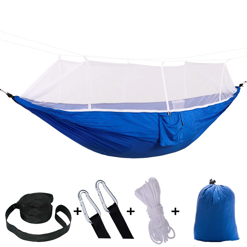 Camping Hammock with Integrated Mosquito Net