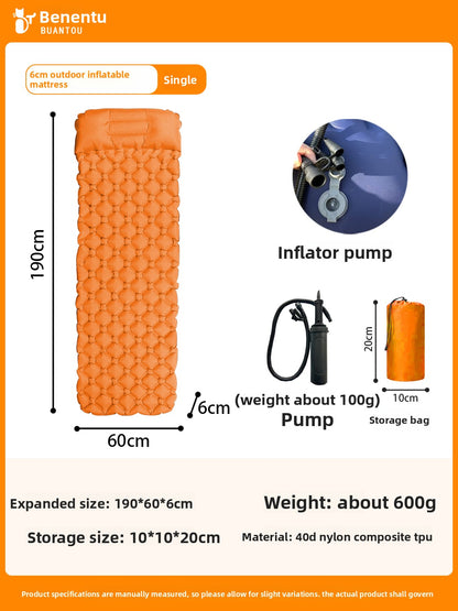 Inflatable Camping Sleeping Mat, TPU