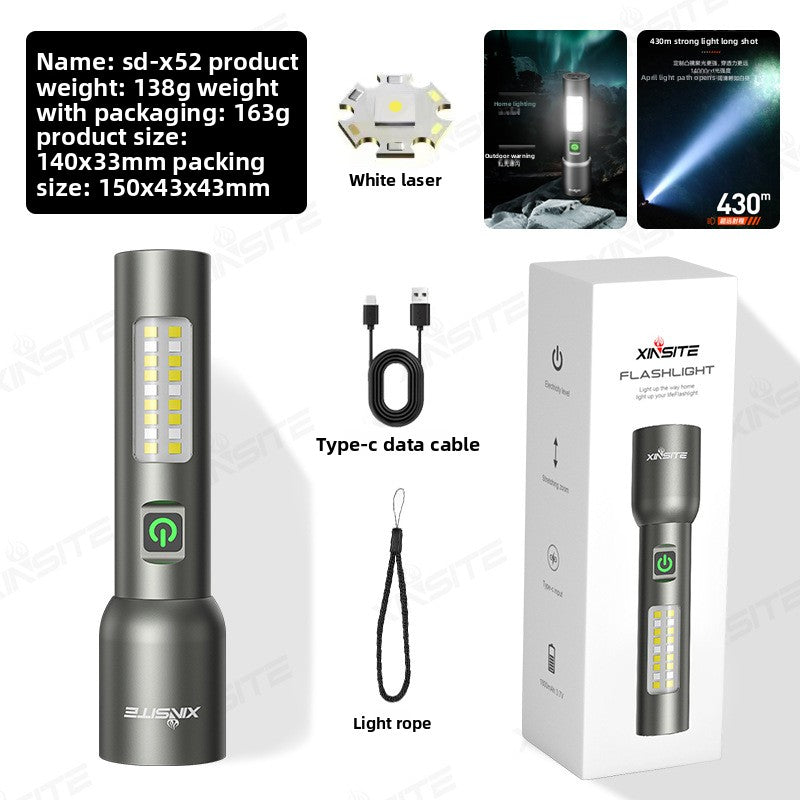20W Long-Range Rechargeable Emergency Flashlight