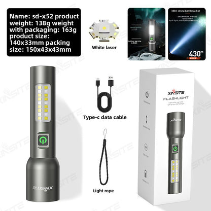 20W Long-Range Rechargeable Emergency Flashlight