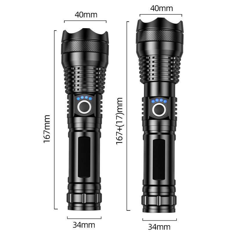 20W Long-Range Rechargeable Emergency Flashlight | Forged Expedition