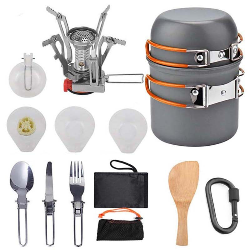Portable Camp Cookware Set with Folding Stove | Forged Expedition
