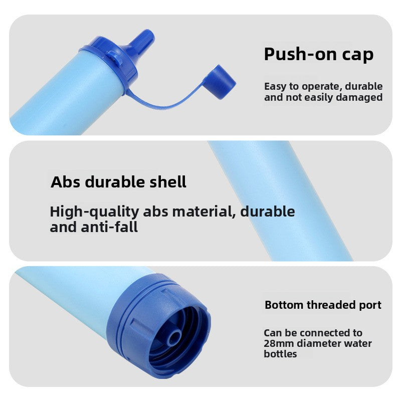 Portable Water Filter Straw for Outdoor Survival