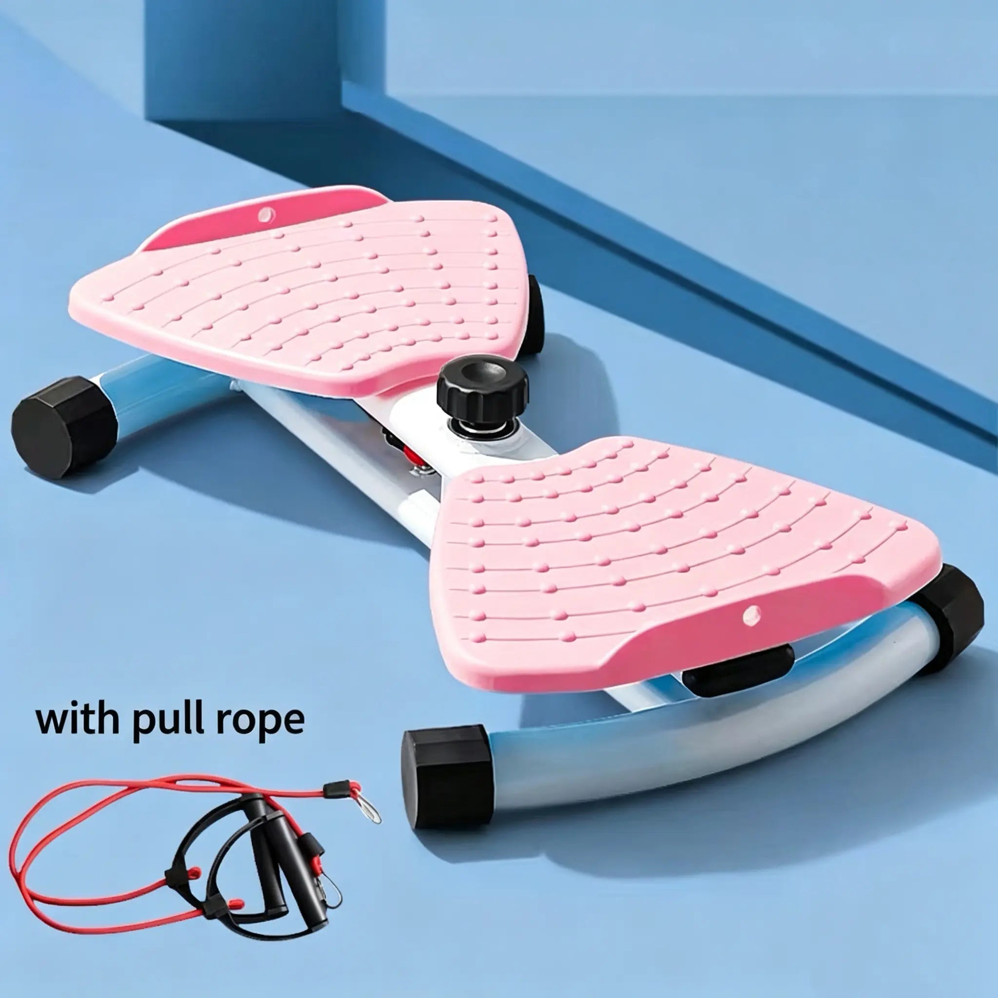 Split Foldable Waist Twisting Board with Resistance Bands, Silent Low-Impact at Home Gym Workout Equipment for Core & Abs Workouts