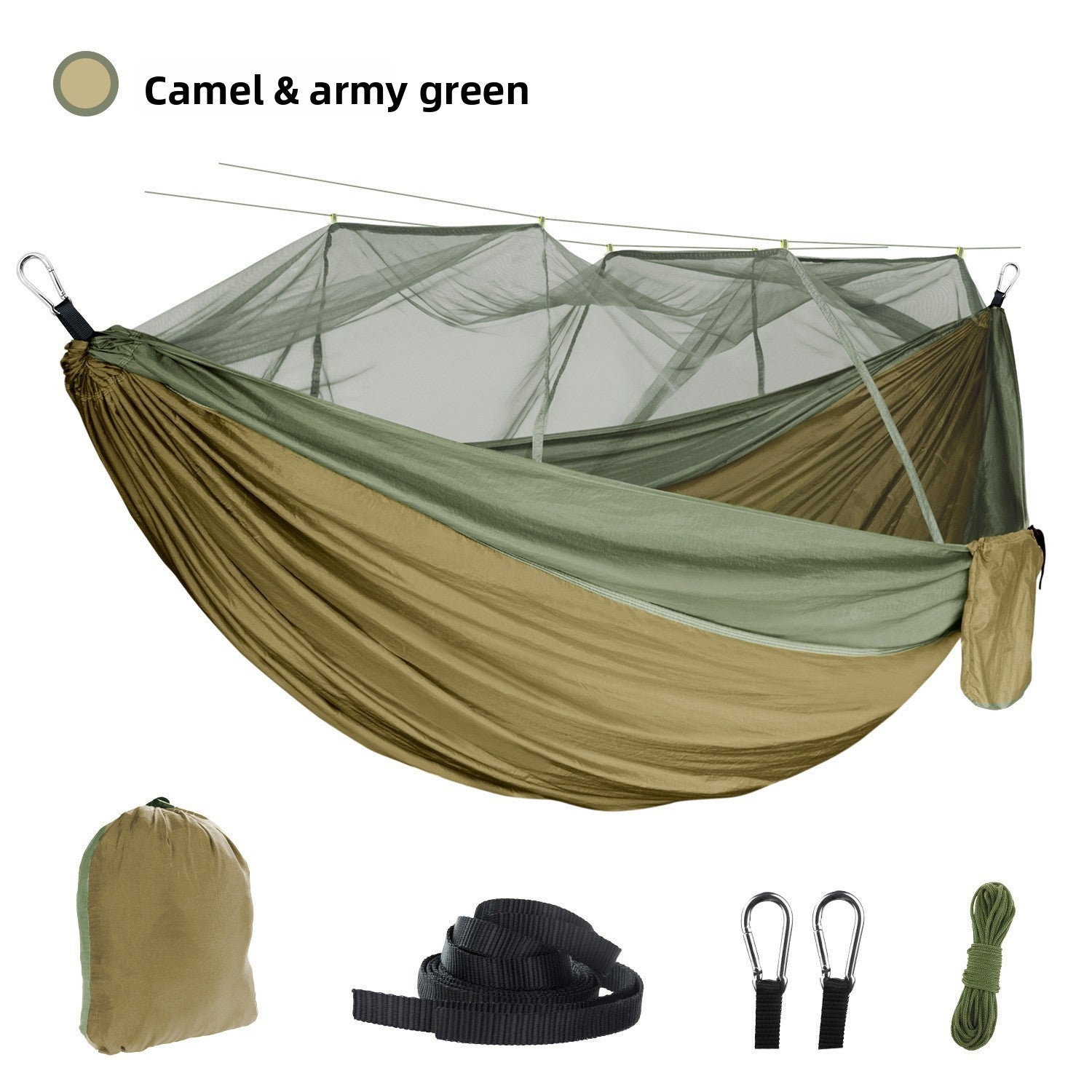 Camping Hammock with Integrated Mosquito Net | Forged Expedition