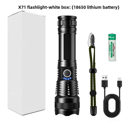 20W Long-Range Rechargeable Emergency Flashlight
