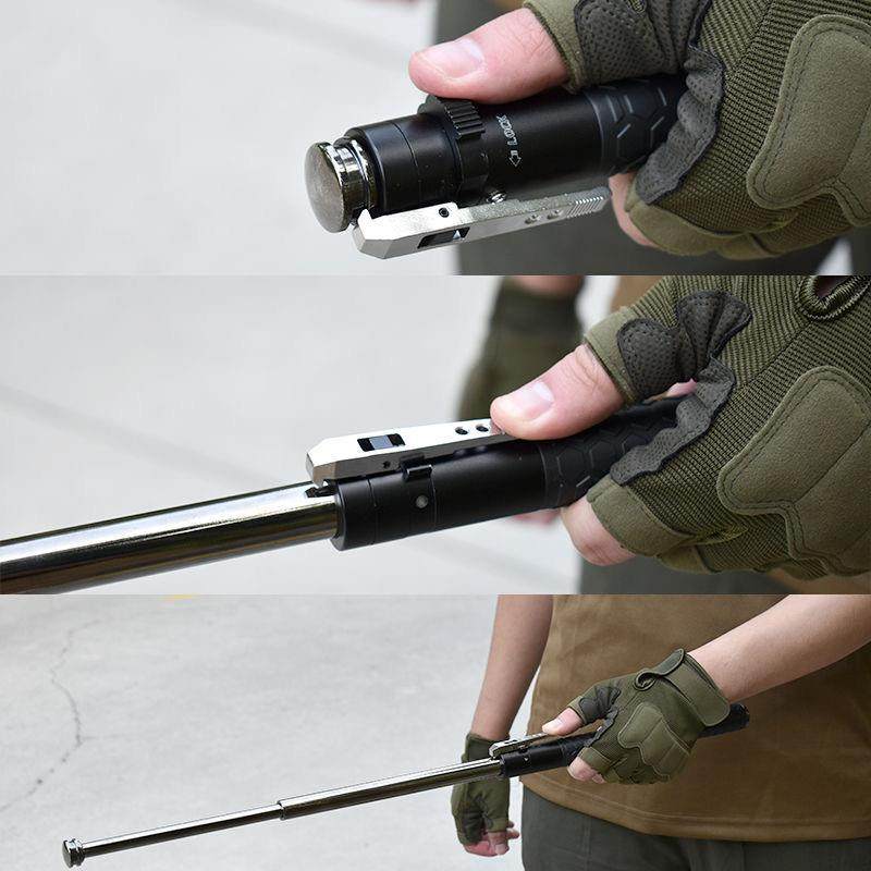 Spring-Loaded Alloy Steel Trekking Pole