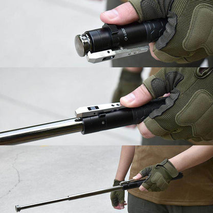 Spring-Loaded Alloy Steel Trekking Pole